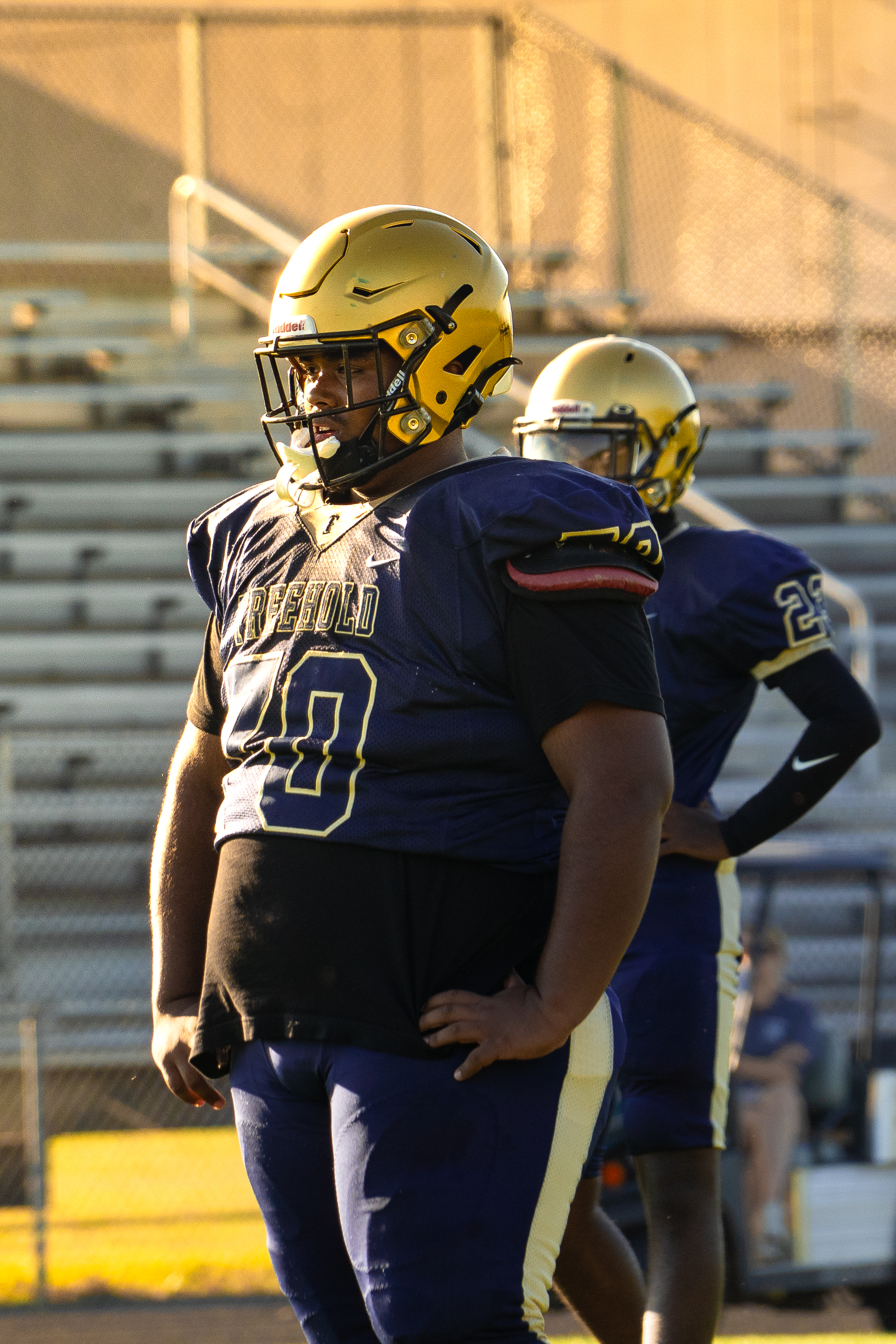 <p>Deontay Wilder (R) is knocked out by Tyson Fury in the 11th round during their WBC heavyweight title fight at T-Mobile Arena on October 09, 2021 in Las Vegas, Nevada. </p>
